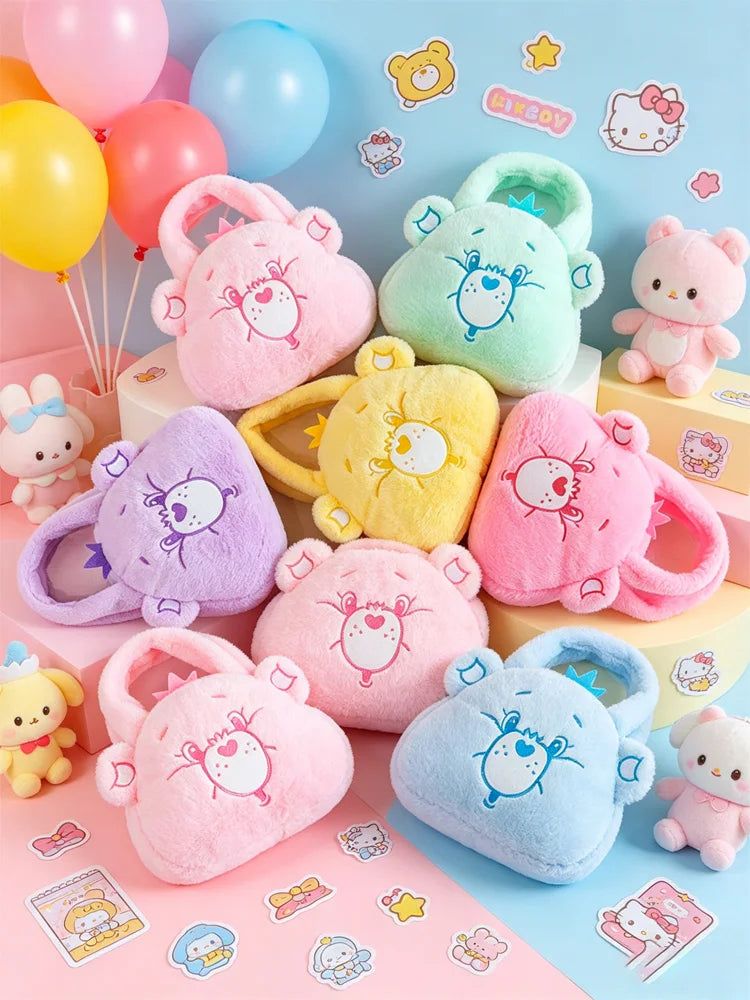 Care Bear Handheld Bag Doll Fried Dough Twists Dumpling Bag Plush Toy Doll Bag Grab Machine Doll Wedding Throw Doll Gift