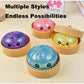 Dumpling Mystery Box: Random Color Glitter Squishy Toy, Maltose Texture Slow Rising Stress Ball, Aesthetic Desk Toys