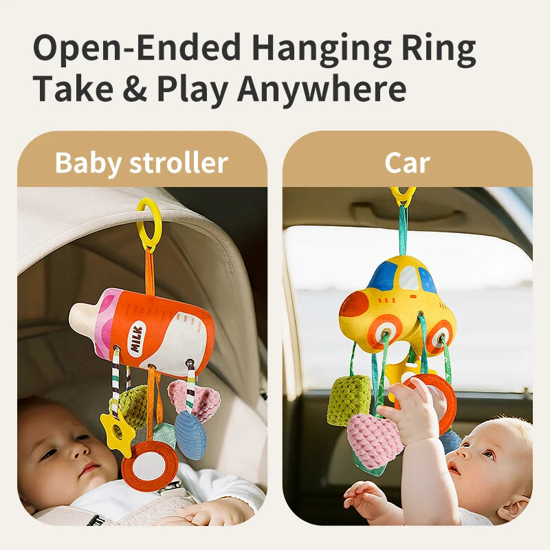 Baby Toys Crab Baby Bottle Bed Hanging Drawstring Music Rattles Teether Stroller Cheer Bedbell Pendant can be Nibbled Gift