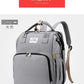 Fashionable Folding Baby Crib Mother and Baby Bag Large Capacity Hand-held Bottle Diaper Backpack Mother and Mommy Bag