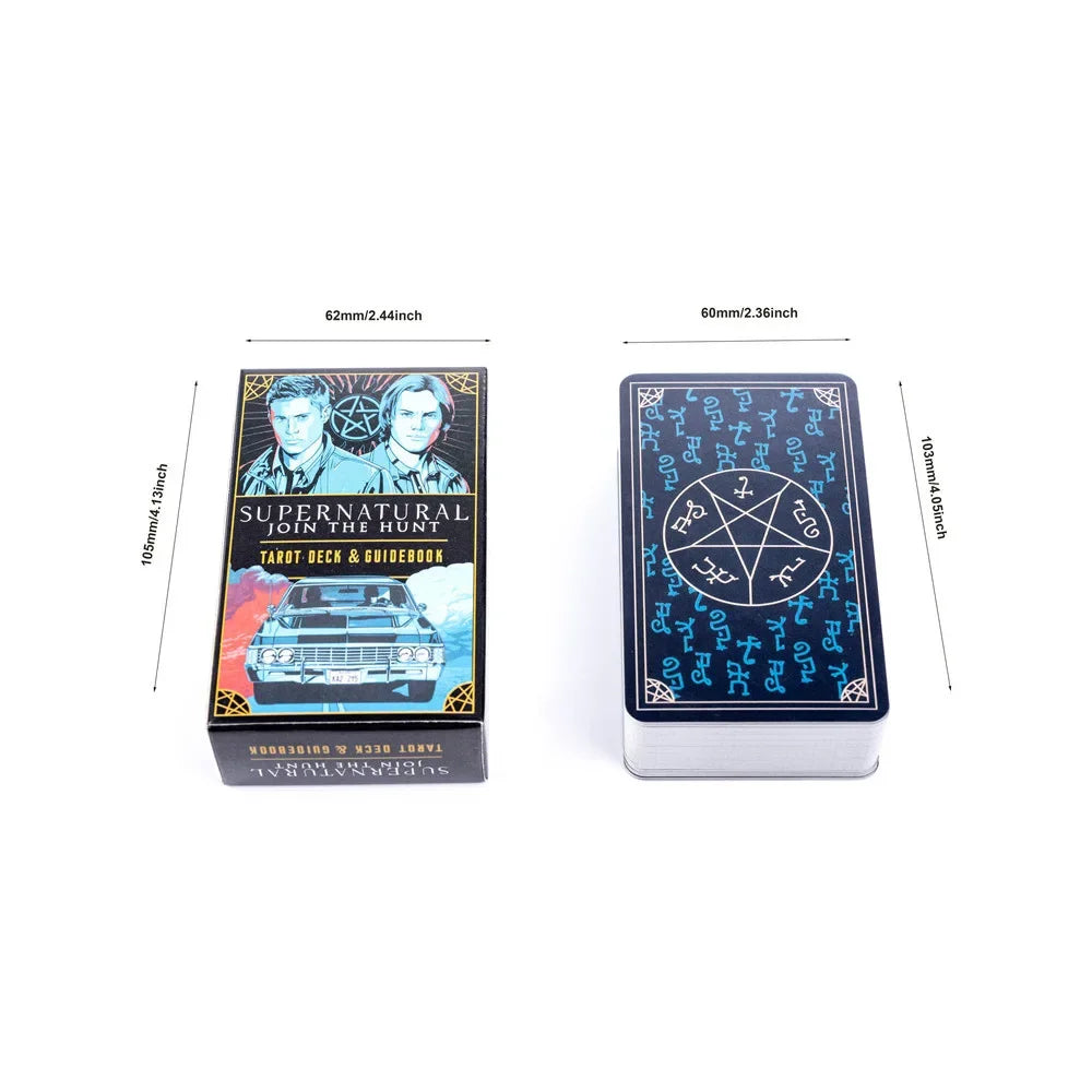 Supernatural Tarot Deck and Guidebook Card Game Gift With Pdf Guidebook Card Game Board Game 78 Cards Beginners