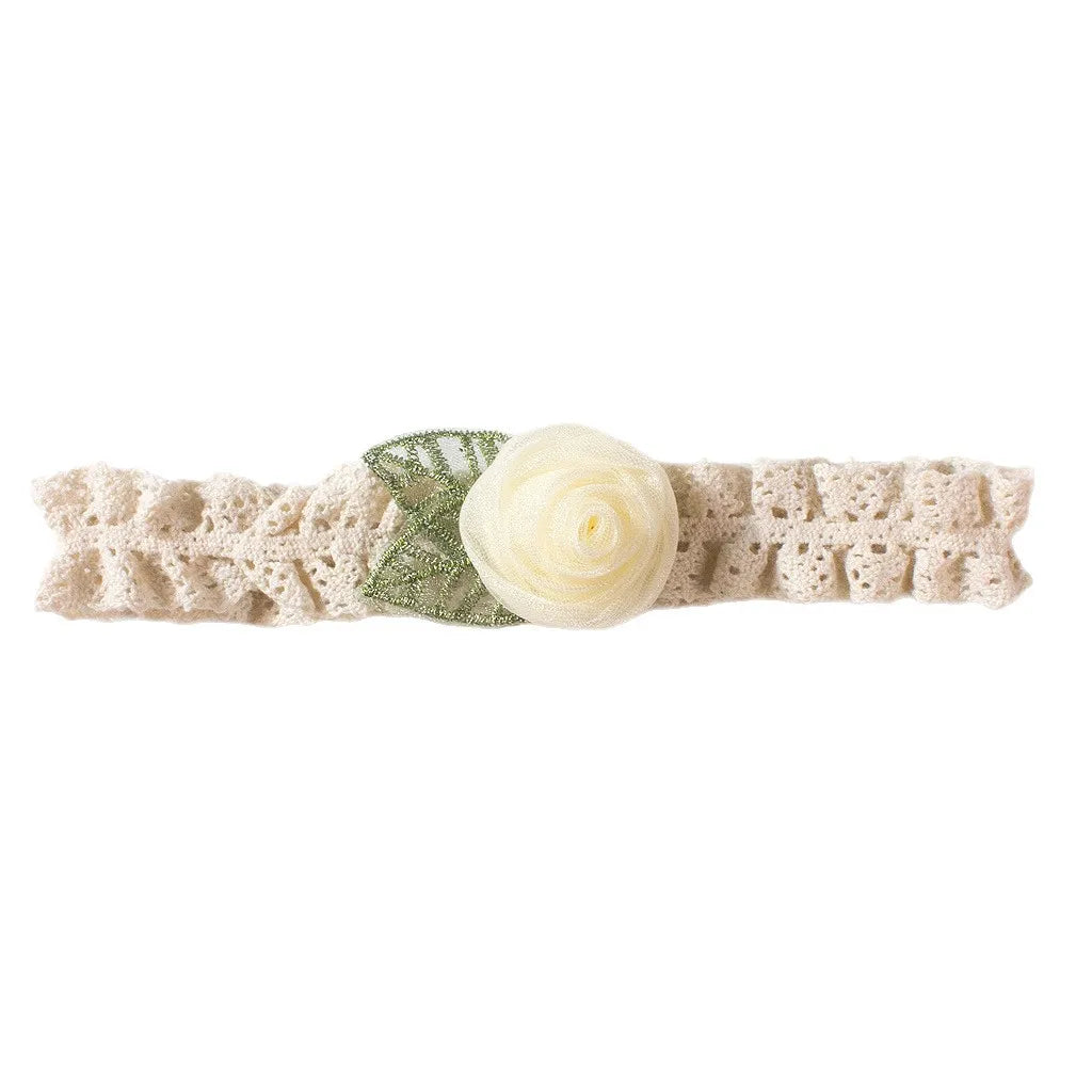 Pack of 3 New Infant Hairband 0-12M Sweet Lace Rose Baby Headband 3D Flower Girls Headwear Toddler Hair Accessory