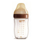 4oz,8oz High Borosilicate Glass Baby Bottles, Wide-Neck Glass Feeding Bottle, Milk Bottle with Bottom Air Balance Hole/Valve, Perfect Gift for Newborn