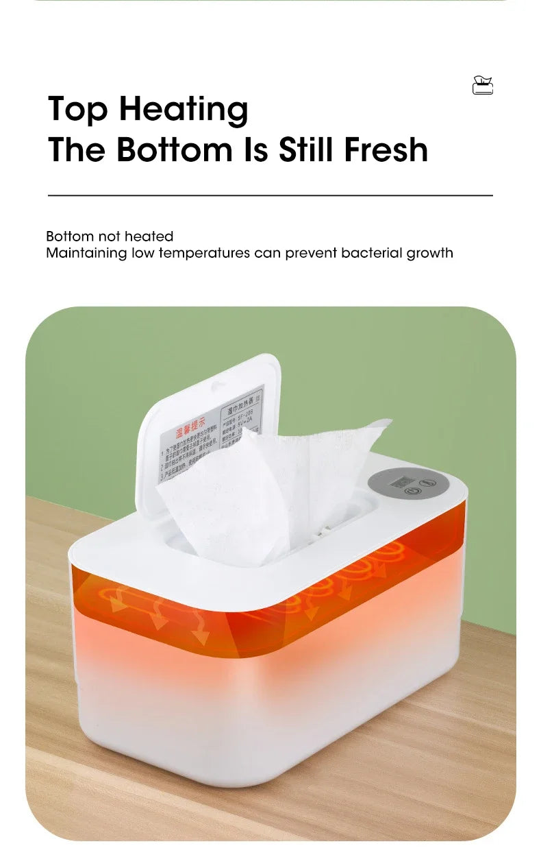 USB Baby Wet Wipe Warmer Tissue Heater Smart Polypropylene Wipes Heating Machine Cotton Towel for Baby Care