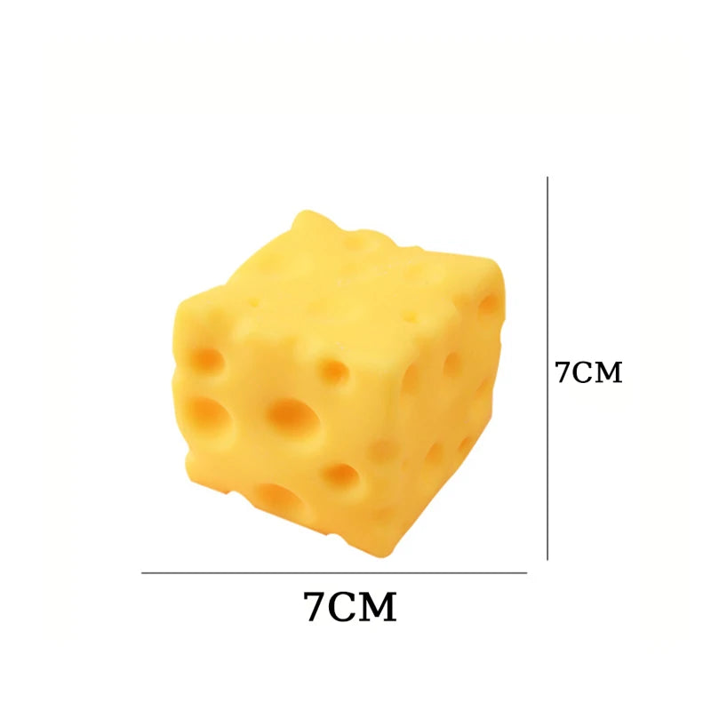 5/7/11Cm Giant Cheese Squeeze Toy Extra Large Size Cheese Squishy Fidget Toys Slow Rebound Shapeable Venting Ball Adults Gifts