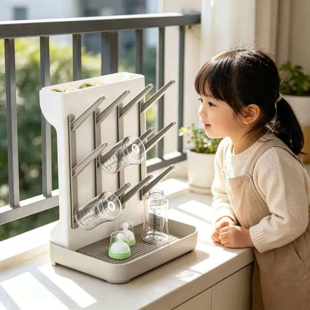 Baby Bottle Drying Rack Multi-layer Large Capacity Drying Stand for Cups Bowls and Accessories Space Saving Countertop Storage O