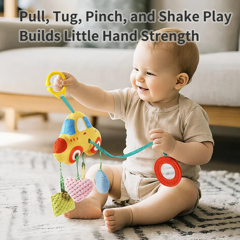 Baby Toys Crab Baby Bottle Bed Hanging Drawstring Music Rattles Teether Stroller Cheer Bedbell Pendant can be Nibbled Gift