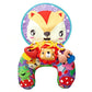 Baby Tummy Time Pillow with Rattle Toys, Multifunctional Crawling Mat Play Gym for Infants, Colorful Cartoon Animals Support Cus