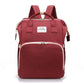 Fashionable Folding Baby Crib Mother and Baby Bag Large Capacity Hand-held Bottle Diaper Backpack Mother and Mommy Bag