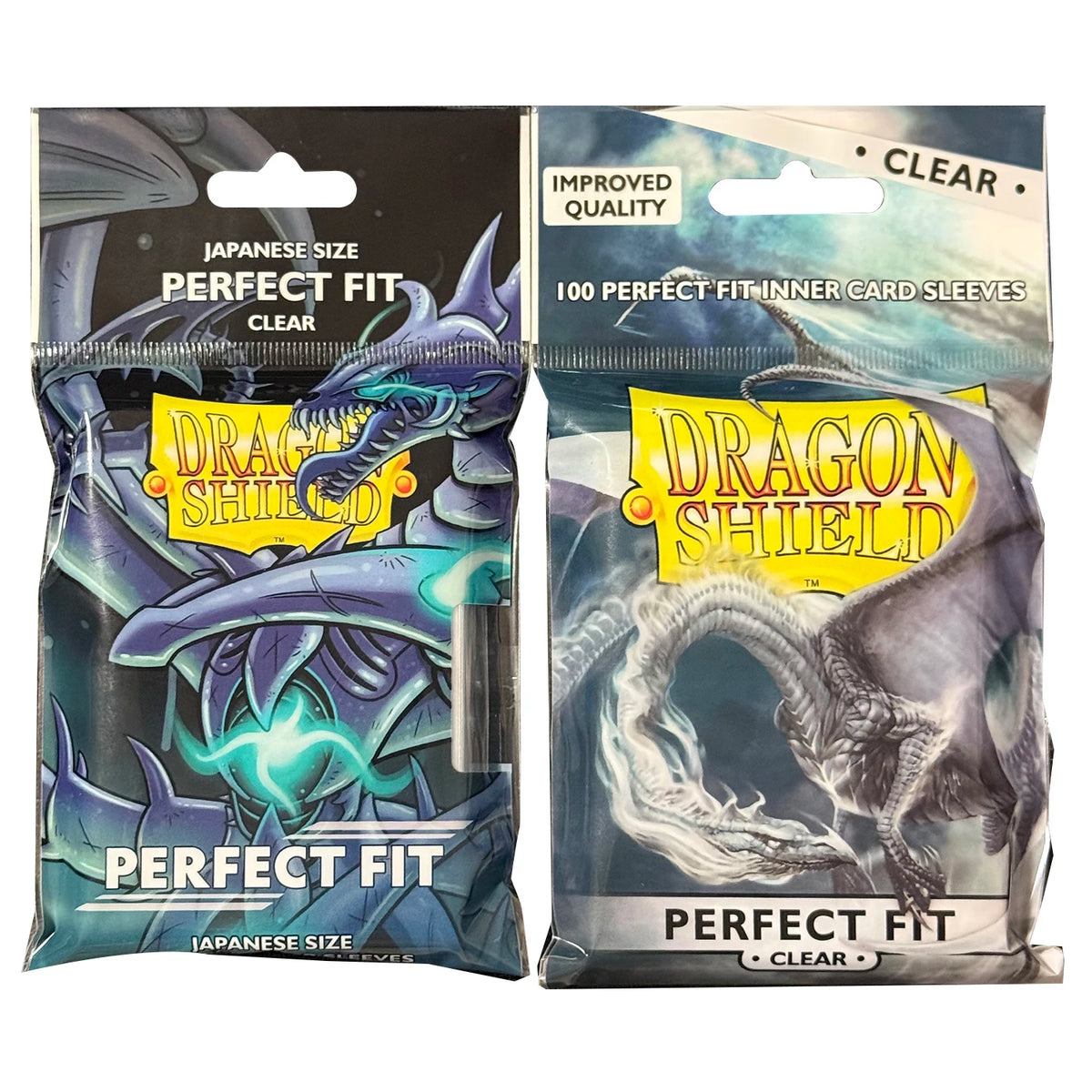 100PCS/LOT Dragon Shield Transparent Card Sleeves Japanese/Standard Size Perfect Fit TCG Cards Protectors