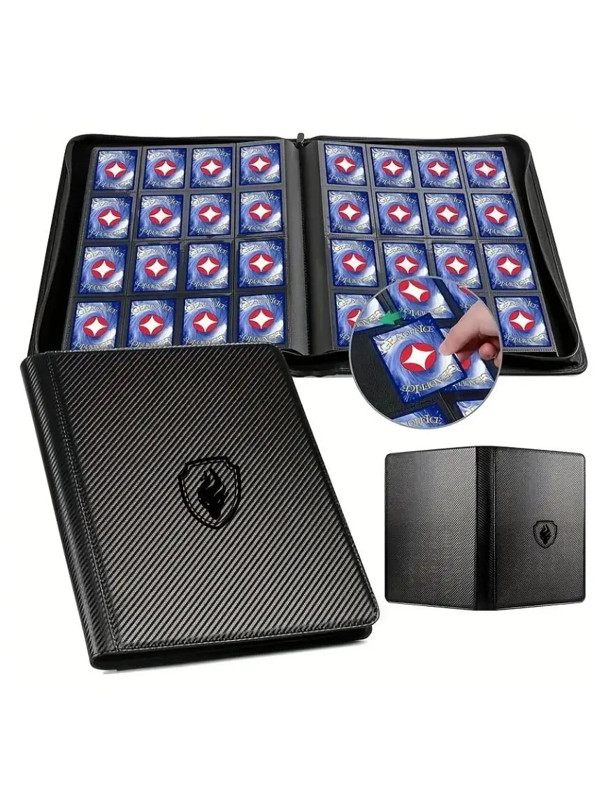 1024 Pockets Trading Card Binder, Premium 16 Pockets Card Holder Folders, Side Loading Card Album for Sport, Game Card
