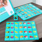 Children Hand Scratch Wooden  Puzzle Toy Board Baby Cartoon Montessori Early Education Farm Fruit Cognitive Puzzle Toy