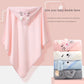 Baby Bath Towel Children's Bathrobe Newborn Baby Cartoon Blanket Super Soft Absorbent Hooded Hug Quilt80x80cm