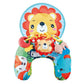 Baby Tummy Time Pillow with Rattle Toys, Multifunctional Crawling Mat Play Gym for Infants, Colorful Cartoon Animals Support Cus