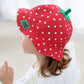 Cartoon Fruit Baby Bucket Hat Cute Strawberry Red Cap for Toddler Kids Boy Girl Summer Ruffle Wide Brim Sun Hats