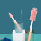 Baby Bottle Cleaning Brush Set Three Pieces Silicone Brush for Infant Feeding Tools Nursery Essential for Latch And Nipple