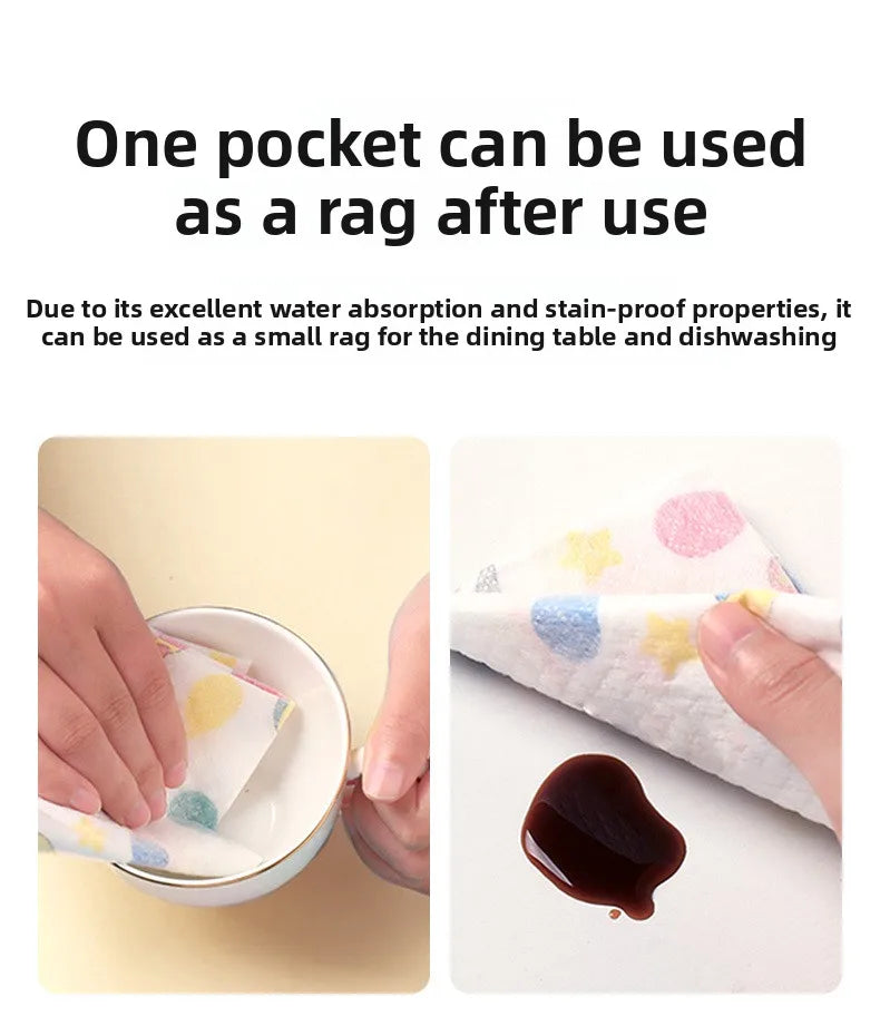 Children's Disposable Bib Independent Packaging Baby Food Pocket Baby Leave-in Saliva Towel Waterproof Bib