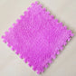 Soft Plush Baby Play Mat for Winter Crawling, Interlocking Foam Tiles Rug for Kids Room and Living Room， 30x30cm