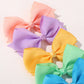 30pcs 4.5' Random Color Newborn Hair Bows Candy Color with Clip Baby Girls Handmade Hair Clip Hairgrips Baby Hair Accessories