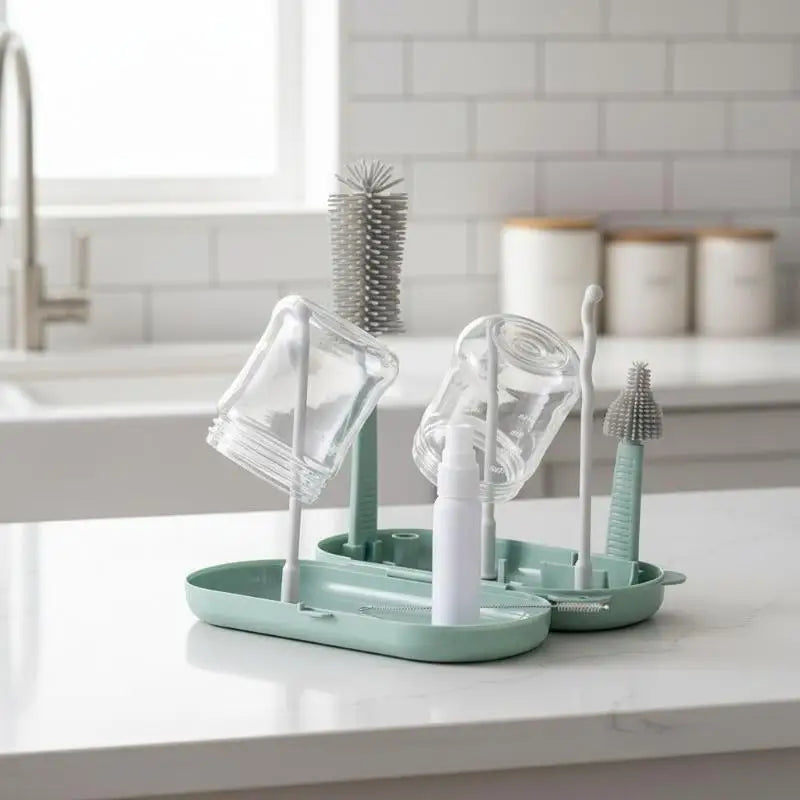 Baby Feeding Bottle Drain Rack BPA Free 1 Set Non-Slip Cup Holder Storage Drying Stand for Home Infant Feeding Supplies