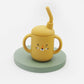 New cartoon 120ML Baby Silicone Sippy Cup BPA-Free Portable Storage Snack Container Feeding Cup Leakproof Trainer Cup