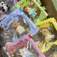 5/10/15pcs  Kids Cartoon Cute Pendant dust bag Mini Candy Bags Toys Storage Supplies Accessories Key Chains