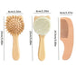 4/6pcs baby Care Set - Newborn Scalp Cleaning Soft Brush, Beechwood Bath Massage Comb, Air Cushion Comb, Nail Clipper, Cutter