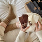 1/3Pairs Winter Thick Warm Padded Socks Solid Color Mid Calf Socks Women’s Casual Embroidered Logo Pile Socks Cold Weather Wear