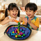 Family Gathering Interactive Game, Magnetic Wand and Colourful Bells, Parent-Child Puzzle Board Game Birthdays and Christmas Gif