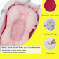 Baby Shower Bath Tub Pad Non-Slip Newborn Bathtub Mat Safety Nursing Foldable Support Comfort Body Cushion Mat Pillow Cartoon