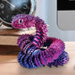 3D Printed Snake Model Toy Body Joint Movable Vipers Toys 3D Printed Snake Fidget Toy Simulation Snake Figurine Table Decoration