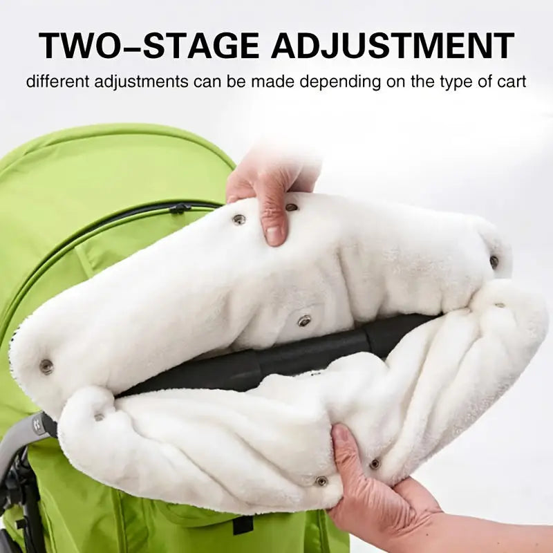 Baby stroller gloves Thick and warm handbag for pram Baby carriage cold-proof gloves Baby carriage outdoor windproof travel need