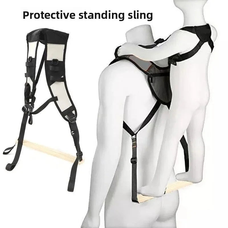 Ergonomic Baby Carrier with Standing Assist Footrest Outdoor Hiking Backpack Front Facing Carrier Infant Toddler Parent Hands