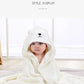 Baby Bath Towel Children's Bathrobe Newborn Baby Cartoon Blanket Super Soft Absorbent Hooded Hug Quilt80x80cm