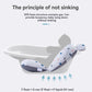 Foldable Baby Bath Tub with Bath Mat Newborn Support Seat Cushion Adjustable Bathtub Shower Mat Baby Bath Tub