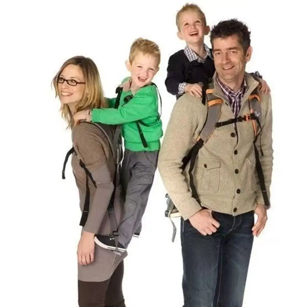Ergonomic Baby Carrier with Standing Assist Footrest Outdoor Hiking Backpack Front Facing Carrier Infant Toddler Parent Hands