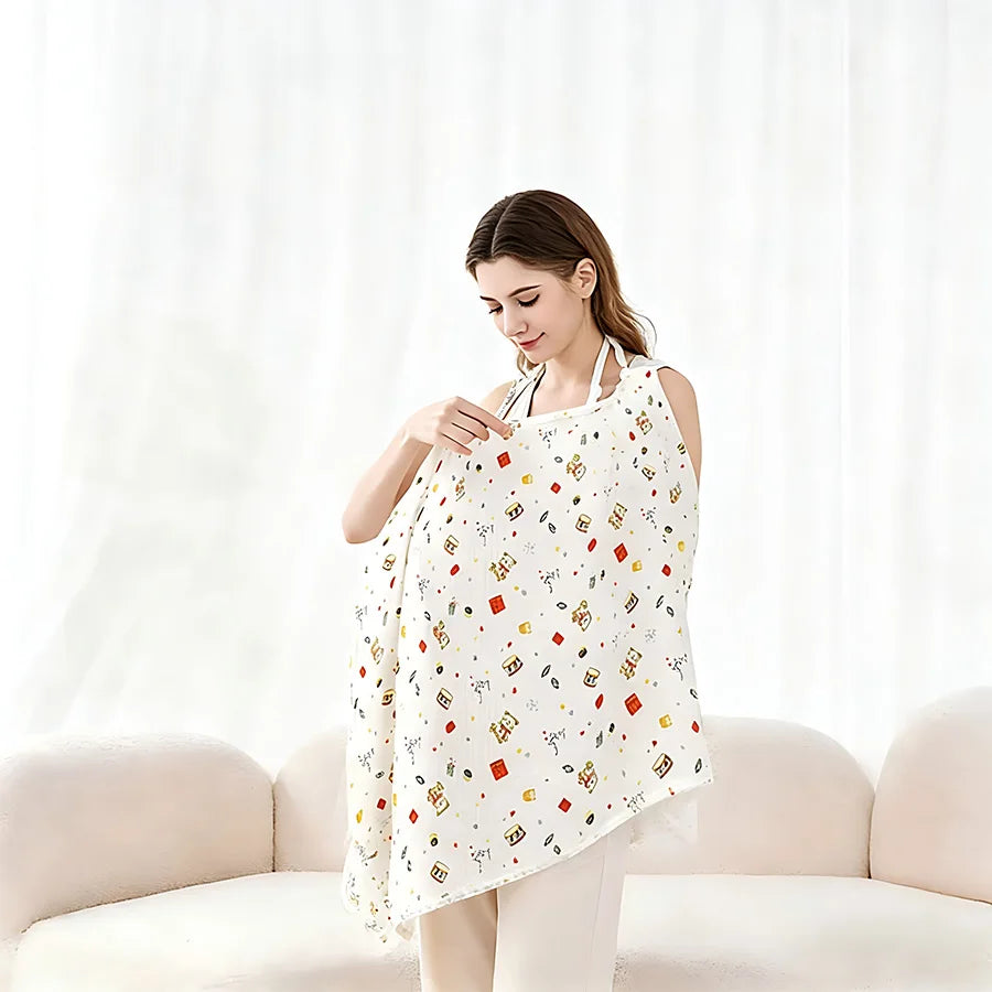 1 Nursing Cover, Adjustable Nursing Apron, Designed Specifically for Mothers, Easy to Use, Breathable and Comfortable, Suitable for Outdoor Activities and Travel