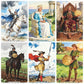 Tarot: Exquisite Painterly Illustration Deck - 10.3*6cm 78 Pcs Art Divination Cards - Tarot Gift Set for Witches