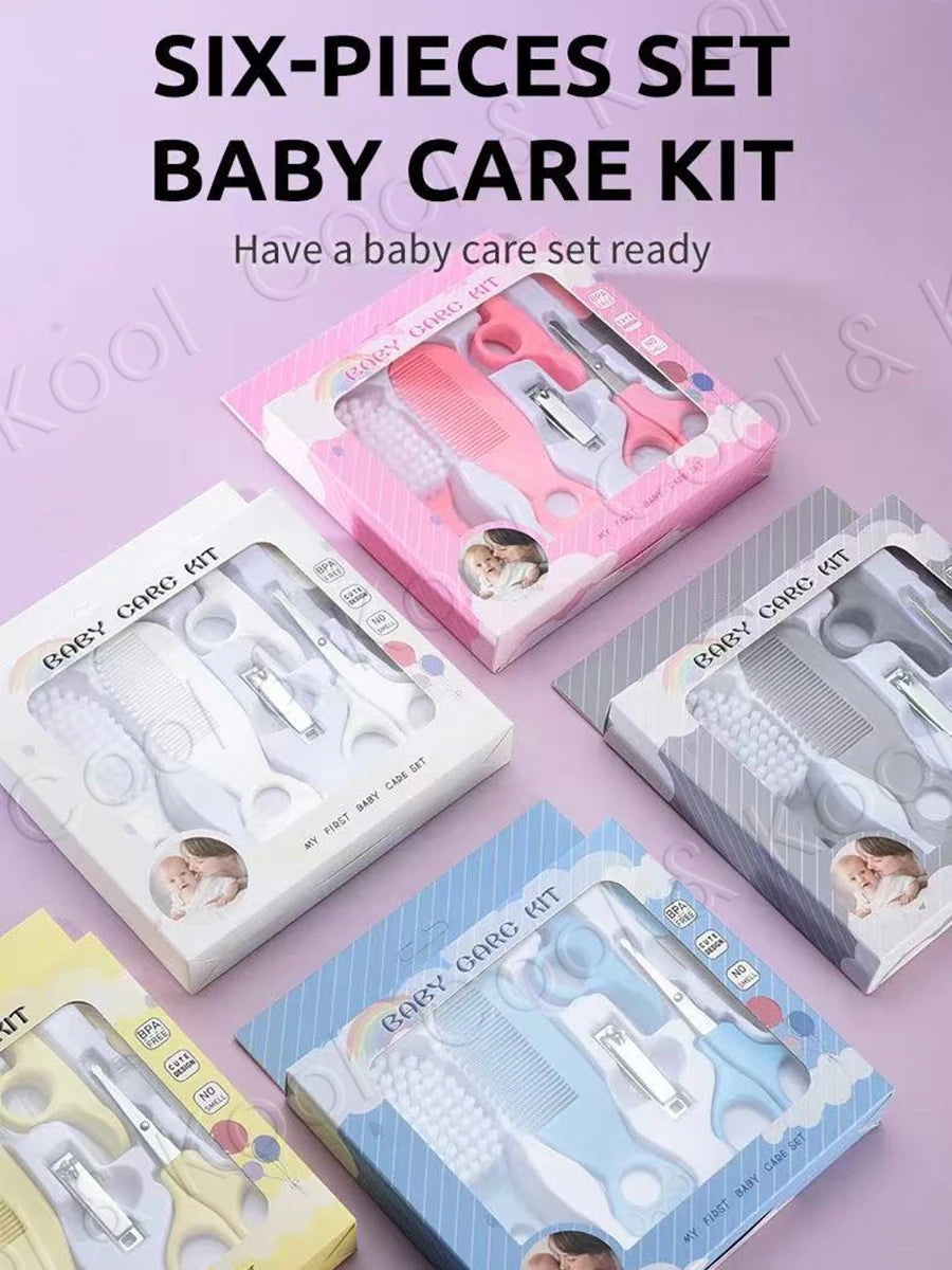6-Piece Baby Grooming Kit Set, Complete Safe Nail & Hair Care for Newborns and Toddlers