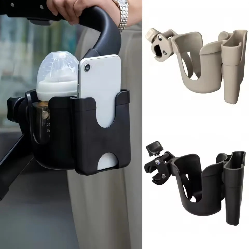 Baby Stroller Cup Holder Phone Holder Outside Travel Universal Pram Baby Stroller Accessories U-Shaped Baby Bottles Rack