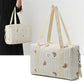 New Newborn Baby Care Diaper Bag Mommy Maternity Shoulder Bag Embroidery Quilted Stroller Diaper Storage Organizer Large Handbag