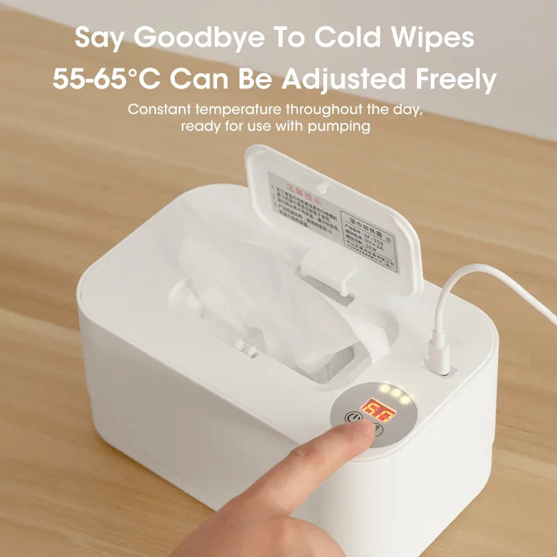 USB Baby Wet Wipe Warmer Tissue Heater Smart Polypropylene Wipes Heating Machine Cotton Towel for Baby Care