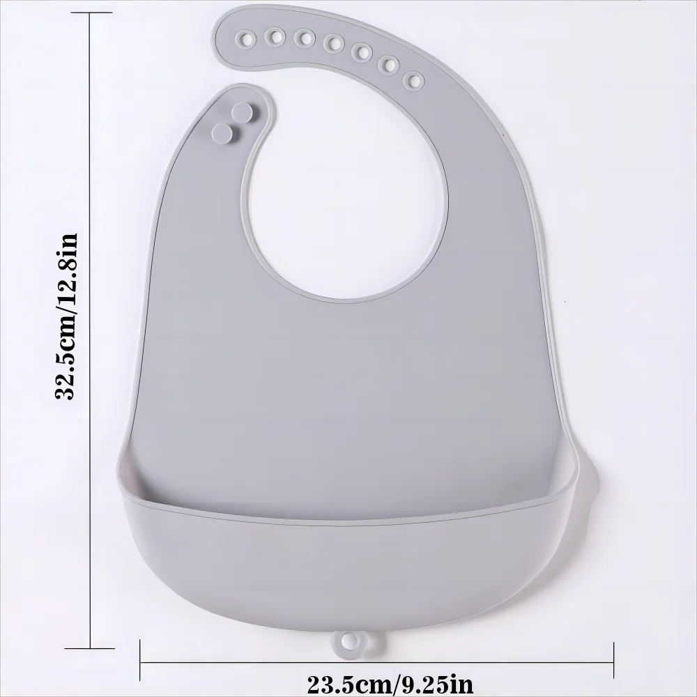 Silicone bib for baby meals - Children's waterproof bib - Feeding hygiene protection product