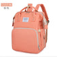 Baby Bed Mother Large Capacity Nappy Milk Bottle Backpacks with Changing Mat Convenient Baby Nursing Bags Gift Mommy Diaper Bags