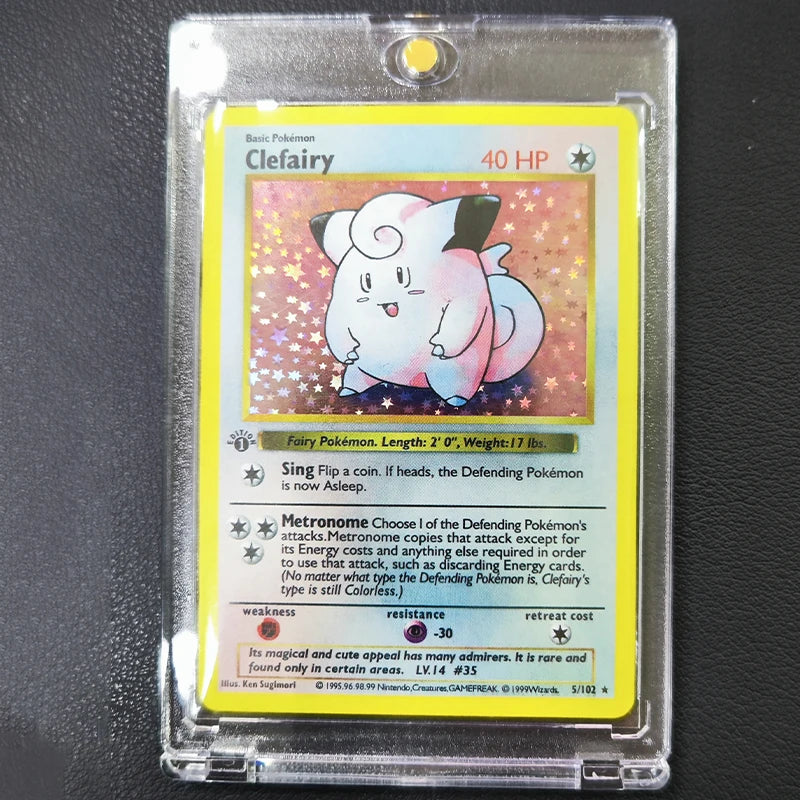 DIY Collection Cards with Card Brick 1996 1st Edition Flash Cards Game Anime Shining Cards Gift