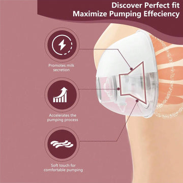 10Pcs Breast Shield Inserts Compatible with Momcozy M5/M9/V2 Pro/S12 Pro/Spectra/Medela/eufy/Elvie/Lansinohand Most 24mm Shields
