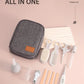 Baby Grooming Kit 9PCS Newborn Care Set with Nail Clipper Hair Brush Comb Thermometer Baby Hygiene Essentials Travel Kit