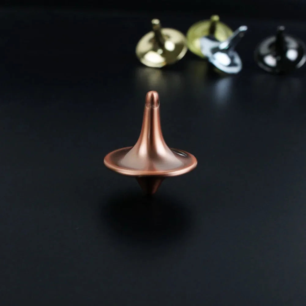 Metal Gyro Great Accurate Silver Spinning Top Hot Movie Totem Print Spinning Top apda7a08