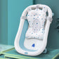 PANGDUBE Baby Bath Seat Newborn Bathtub Cushion Adjustable Support Pad with Non-Slip Mat 0-12 Months Shower Safety Float