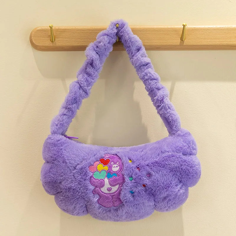 Care Bear Handheld Bag Doll Fried Dough Twists Dumpling Bag Plush Toy Doll Bag Grab Machine Doll Wedding Throw Doll Gift